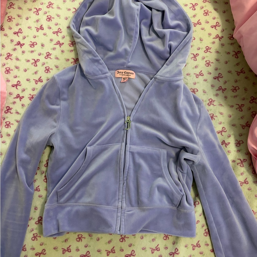 Juicy Couture Lavender Velour Hoodie Jacket